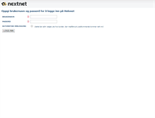 Tablet Screenshot of holonet.nextnet.no